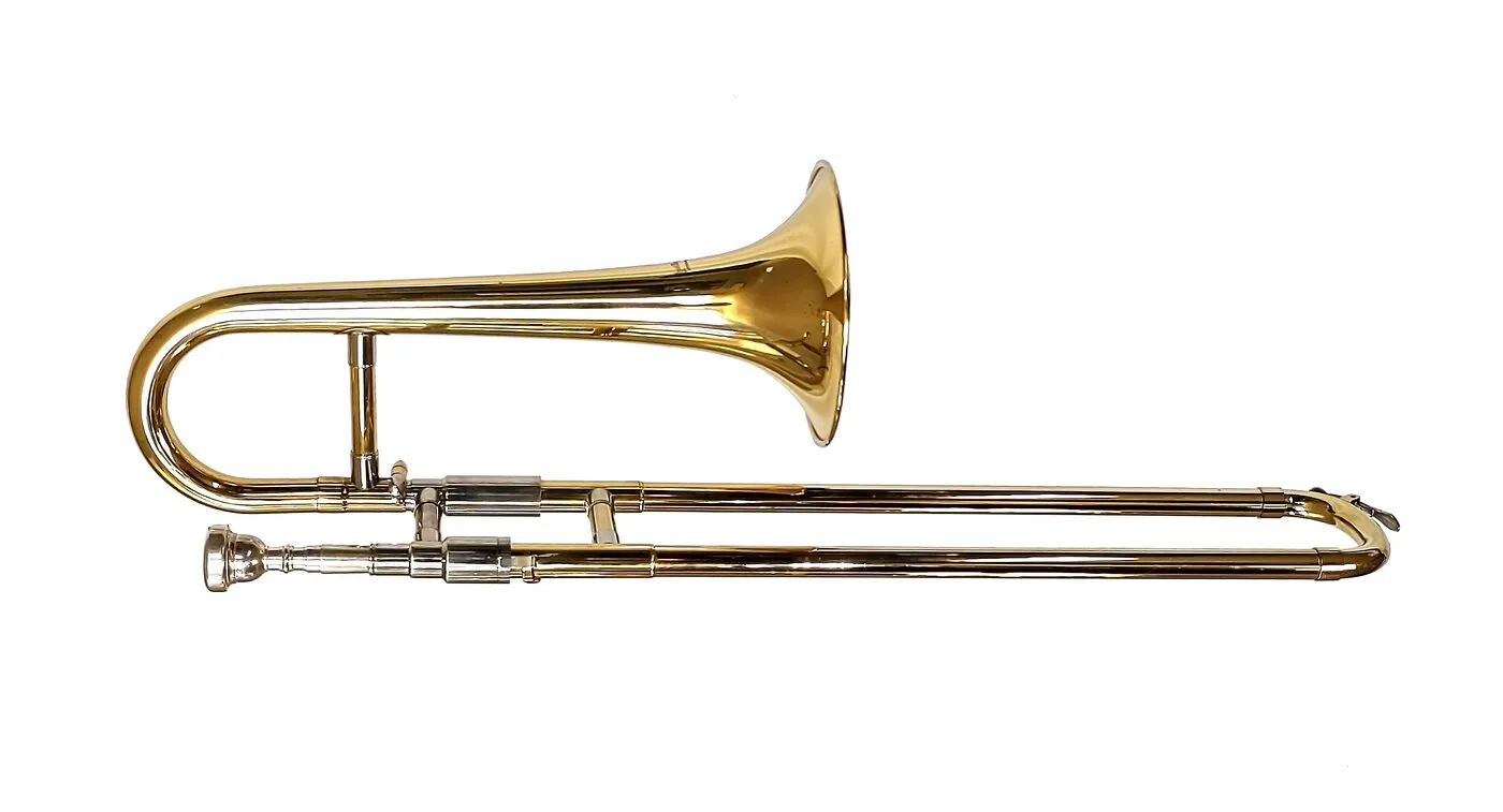 B♭ soprano trombone with a long moving slide